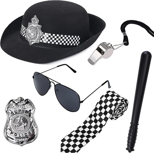 6 Piece Unisex Police Set