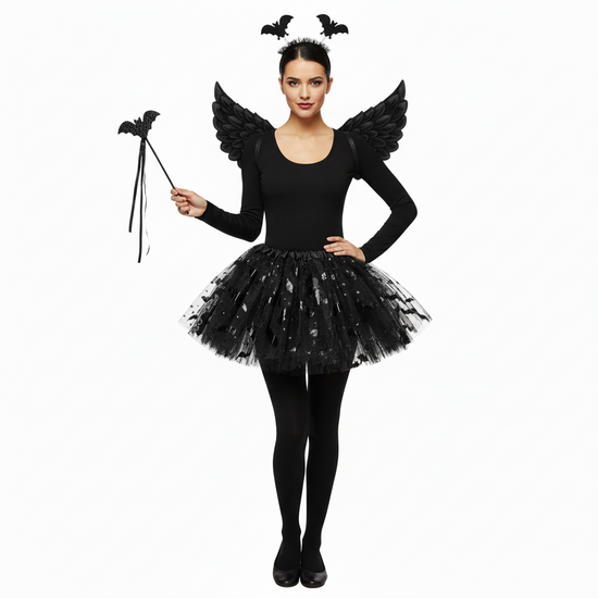 Halloween 4-Piece Bat Fancy Dress Set