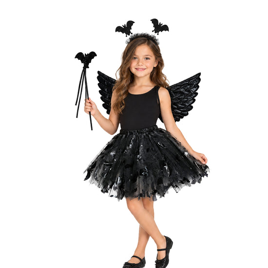 Halloween 4-Piece Bat Fancy Dress Set