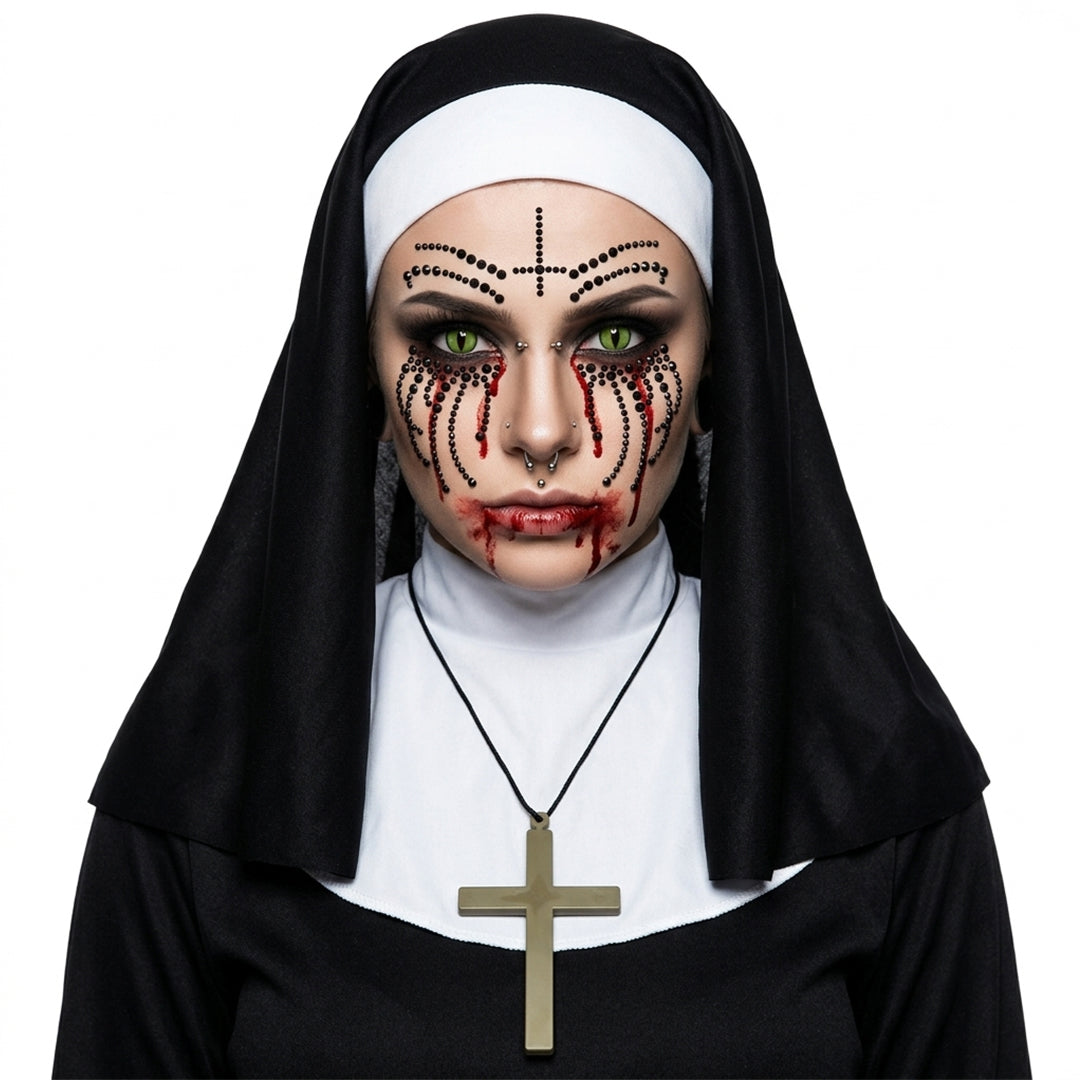 5-Piece Haunted Nun Costume
