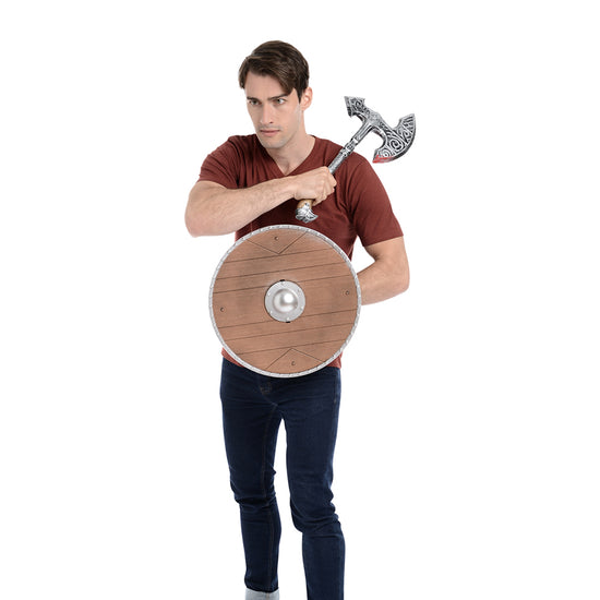 2 Piece Shield & Bloodied Axe Set