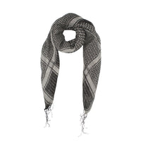 Shemagh Keffiyeh Patterned Metallic Thread Scarf