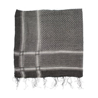Shemagh Keffiyeh Patterned Metallic Thread Scarf