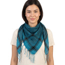 Shemagh Keffiyeh Patterned Metallic Thread Scarf