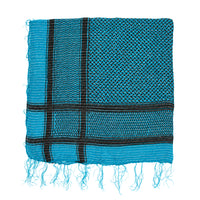 Shemagh Keffiyeh Patterned Metallic Thread Scarf