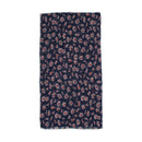 Black Daisy Floral Print Scarf