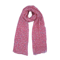 Black Daisy Floral Print Scarf