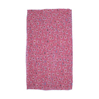 Black Daisy Floral Print Scarf