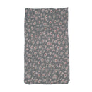 Black Daisy Floral Print Scarf