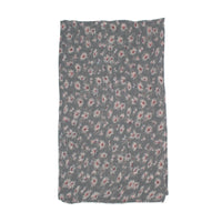 Black Daisy Floral Print Scarf