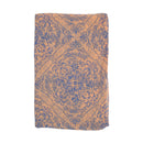 Peach & Blue Damask Print Scarf
