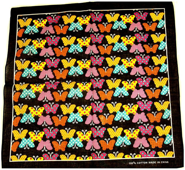 Multicolour Butterfly Bandana