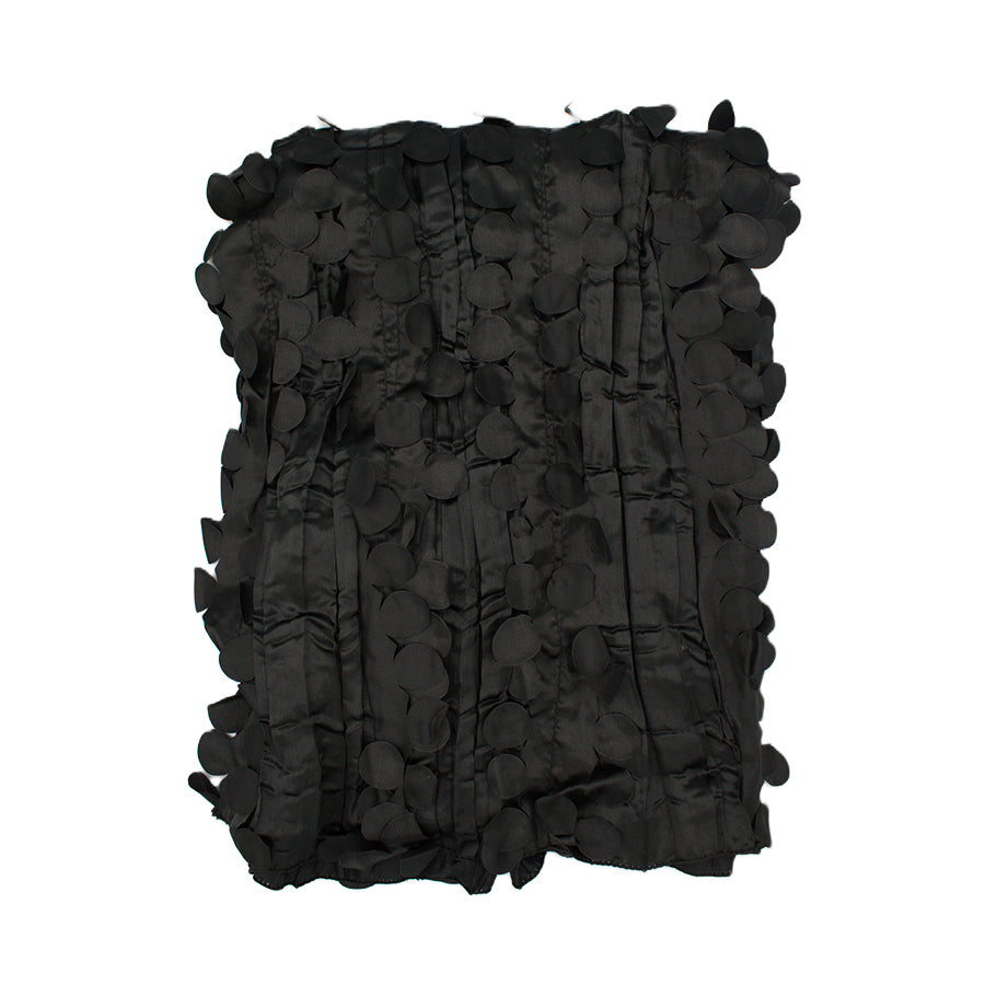Textured Petal Scarf Ruffled Silky Fashion Scarf