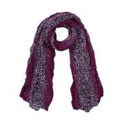 Striped Leopard Print Soft Crinkle Scarves Wrap Shawl