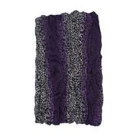 Striped Leopard Print Soft Crinkle Scarves Wrap Shawl