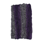 Striped Leopard Print Soft Crinkle Scarves Wrap Shawl