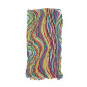 Multicolour Striped Wavy Pattern Soft Crinkle Scarves