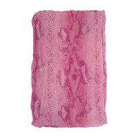 Mutlicolour Tone Snake Skin Print Scarf