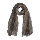Mutlicolour Tone Snake Skin Print Scarf