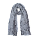 Mutlicolour Tone Snake Skin Print Scarf