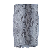 Mutlicolour Tone Snake Skin Print Scarf
