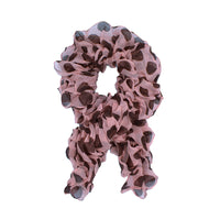 Soft Crinkle Large Polka Dot Print Scarf