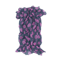 Soft Crinkle Large Polka Dot Print Scarf