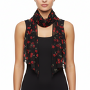 Cherry Print on Black Sash (3 in 1)