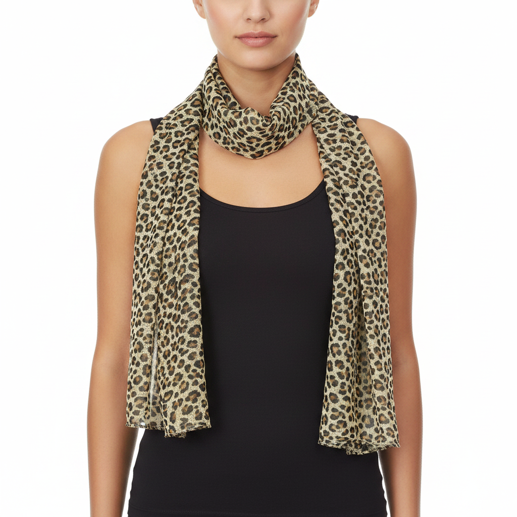Brown Leopard Print Sash (3 in 1)