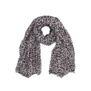 Pink Leopard Animal Print Scarf