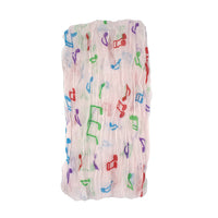 Multicolour Musical Note Print Scarf