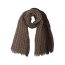 Textured Lightweight Fringed Ombré Scarf