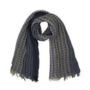 Textured Lightweight Fringed Ombré Scarf