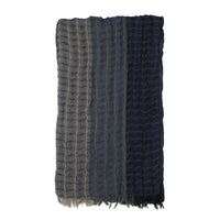 Textured Lightweight Fringed Ombré Scarf