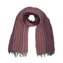 Textured Lightweight Fringed Ombré Scarf