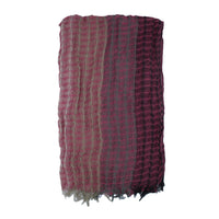 Textured Lightweight Fringed Ombré Scarf
