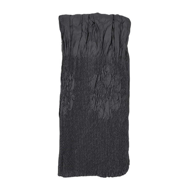 Textured Crinkle Lightweight Smocked Pleated Scarf