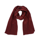 Textured Crinkle Lightweight Smocked Pleated Scarf