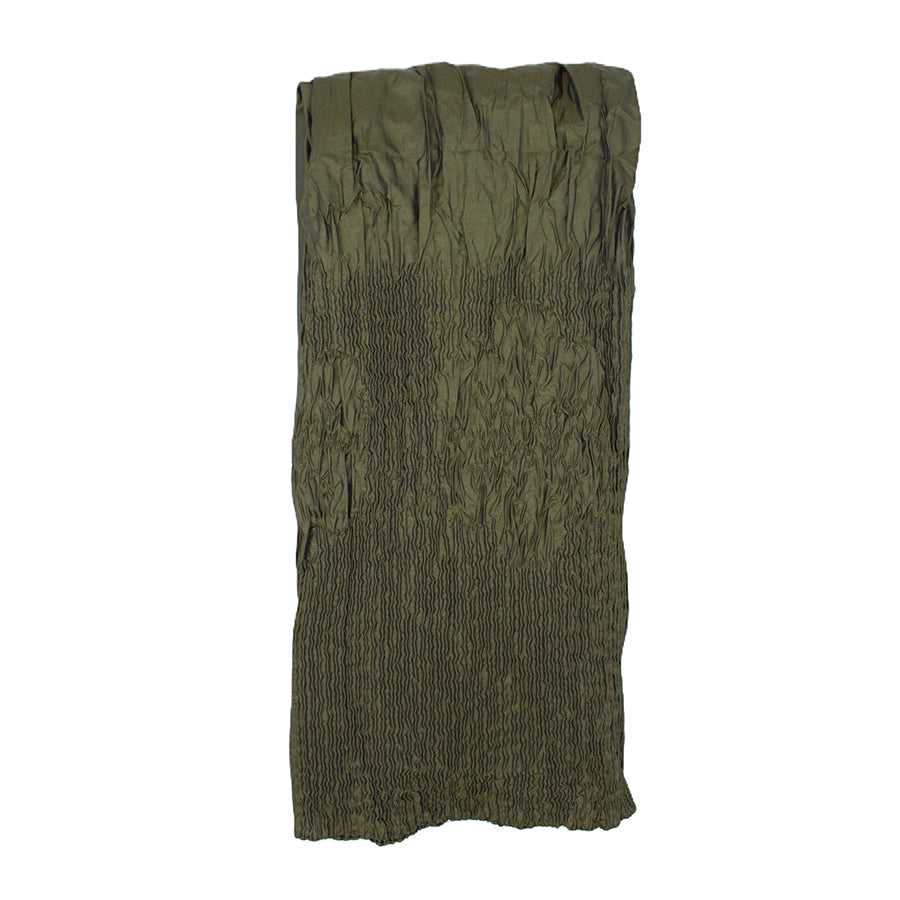 Textured Crinkle Lightweight Smocked Pleated Scarf