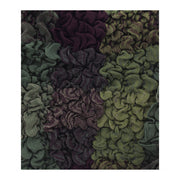 Wrinkled Checkered Brown & Green Warm Winter Scarf