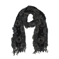 Knitted Spots Circles Patterned Stretchable Scarf