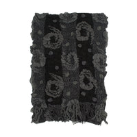 Knitted Spots Circles Patterned Stretchable Scarf