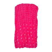 Crinkle Fabric Pink Star Print Scarf