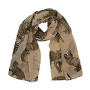 Leopard Print Chiffon Scarf