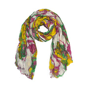 Multicolour Vintage Horse Carriage Print Scarf