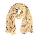 Soft Crinkle Scarf with Dragonfly and Insect Print