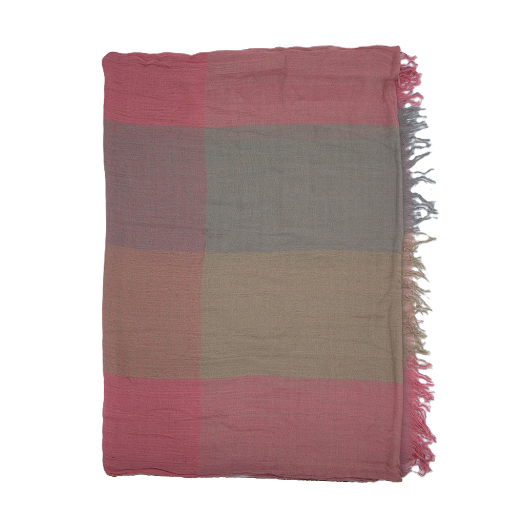 Soft Multicolour Checkered Scarf