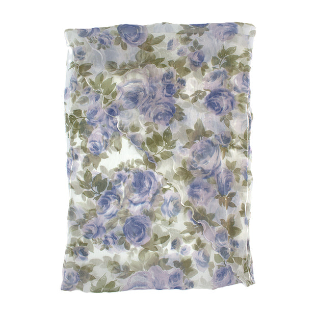 Lightweight Chiffon Floral Print Scarf