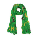 Butterfly Print Soft Crinkle Scarves