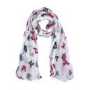 Butterfly Print Soft Crinkle Scarves